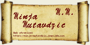 Minja Mutavdžić vizit kartica